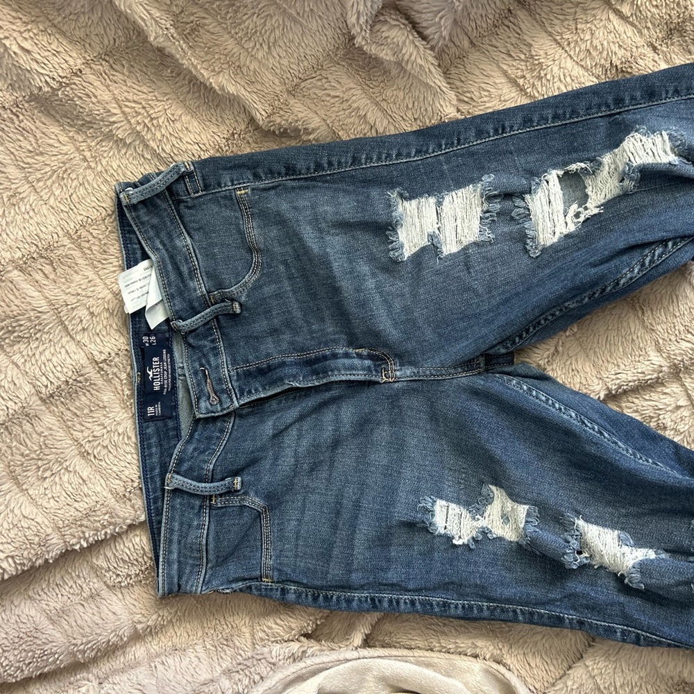 Hollister Distressed Denim Boyfriend Jeans
